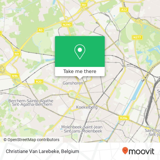 Christiane Van Larebeke map