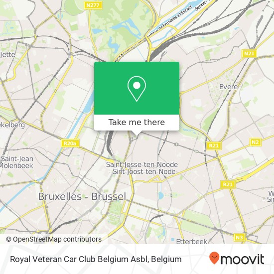 Royal Veteran Car Club Belgium Asbl map