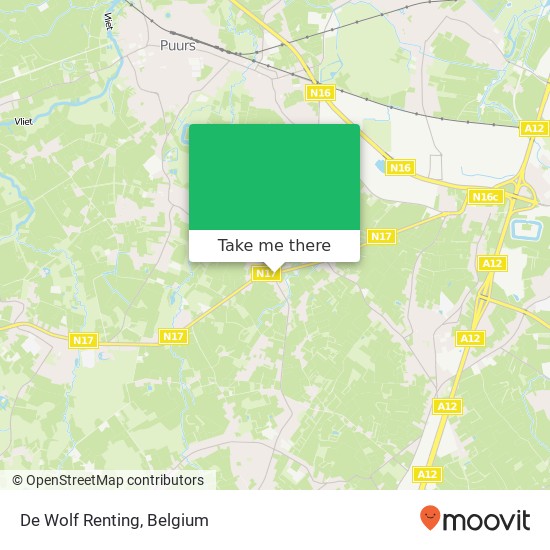 De Wolf Renting map