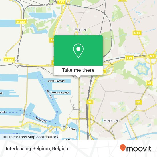 Interleasing Belgium map