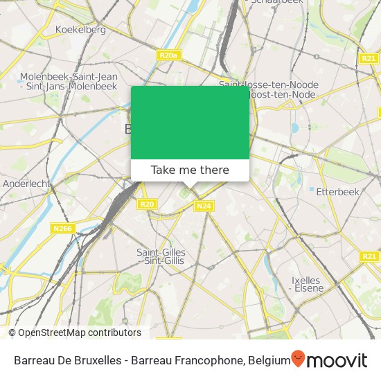 Barreau De Bruxelles - Barreau Francophone plan