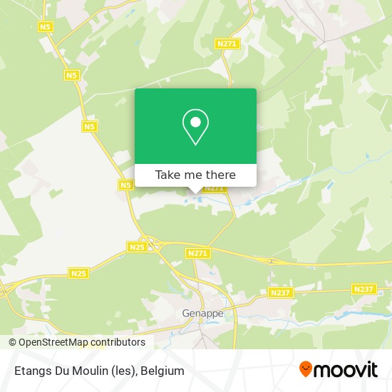 Etangs Du Moulin (les) map