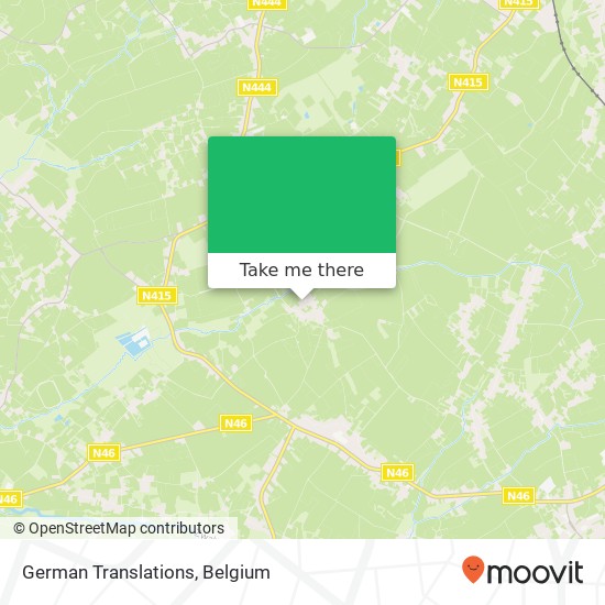 German Translations map