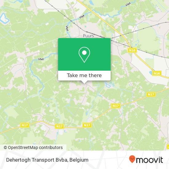 Dehertogh Transport Bvba map