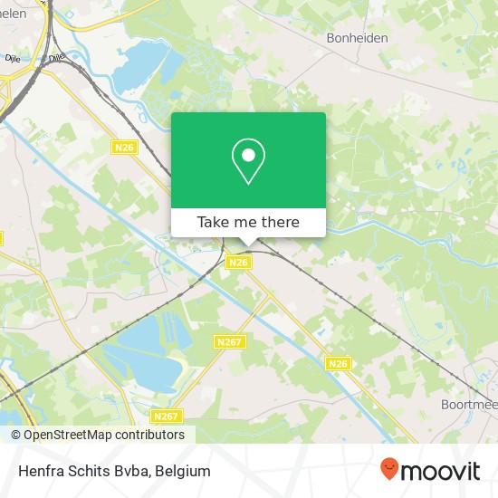 Henfra Schits Bvba map