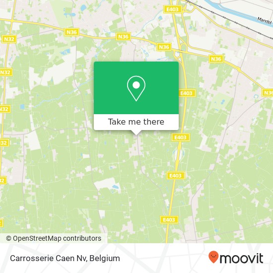 Carrosserie Caen Nv map