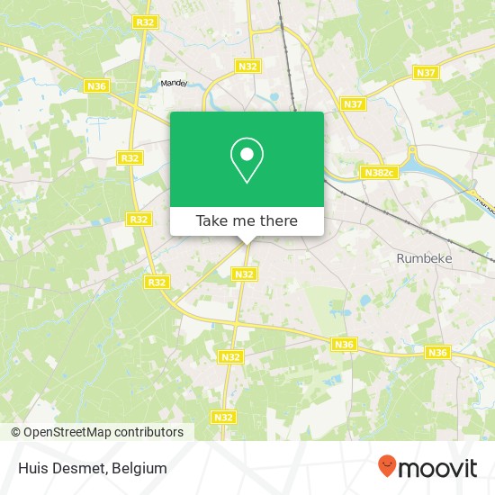 Huis Desmet map