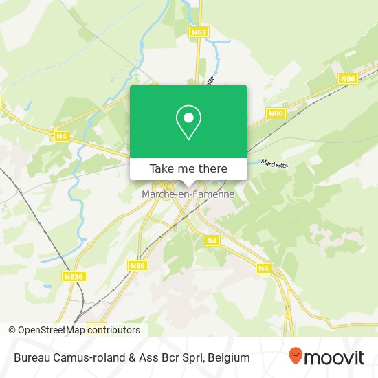 Bureau Camus-roland & Ass Bcr Sprl map