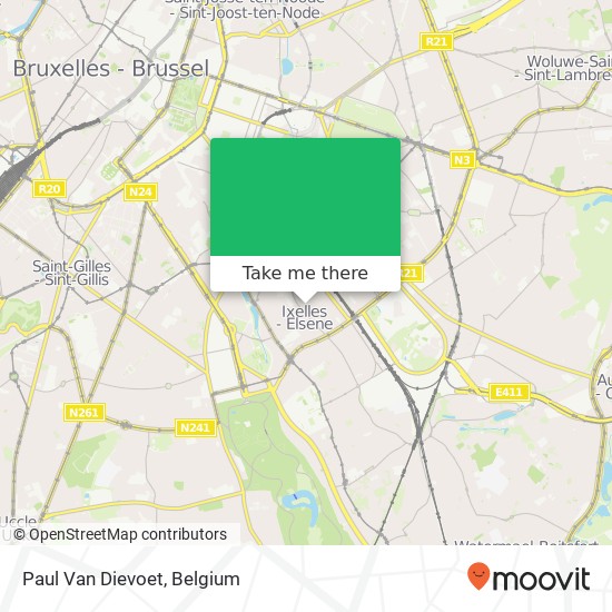 Paul Van Dievoet map