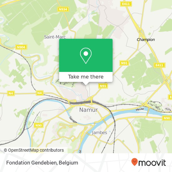 Fondation Gendebien map