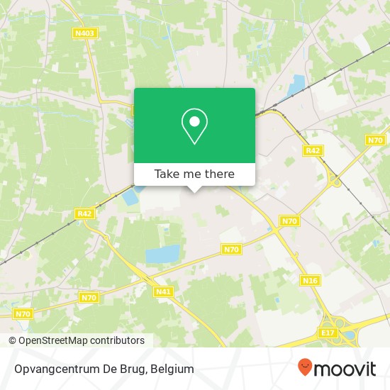 Opvangcentrum De Brug map