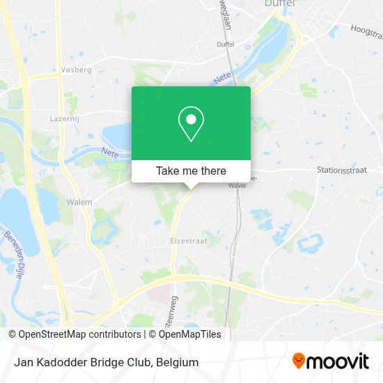 Jan Kadodder Bridge Club map