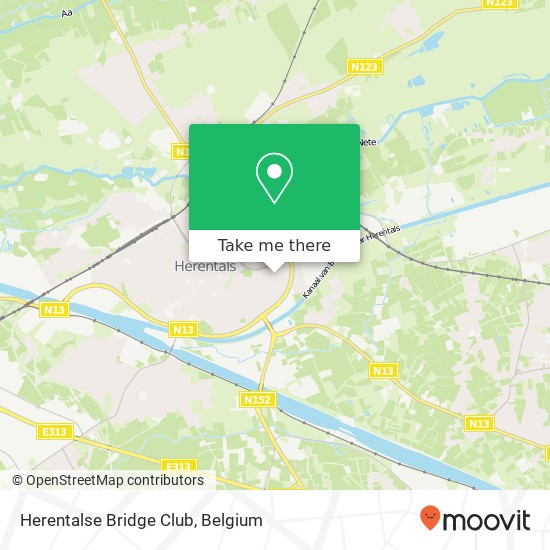 Herentalse Bridge Club map