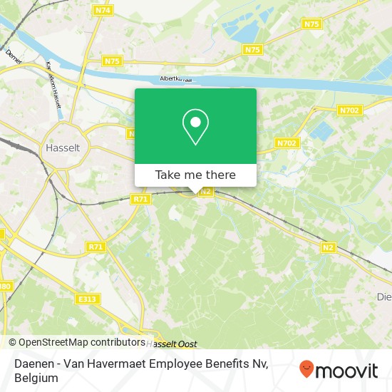 Daenen - Van Havermaet Employee Benefits Nv map