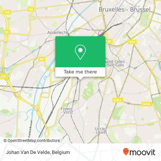 Johan Van De Velde map