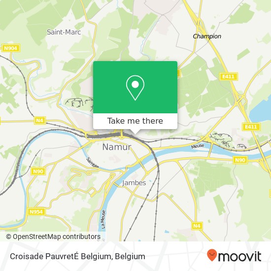 Croisade PauvretÉ Belgium map