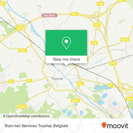 Buro-tec Services Tournai plan