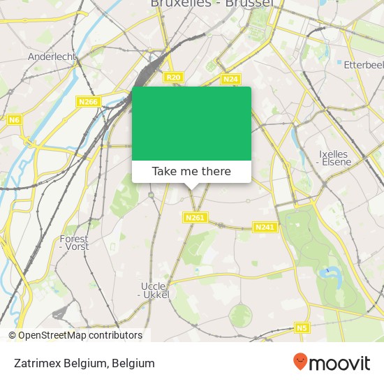 Zatrimex Belgium map