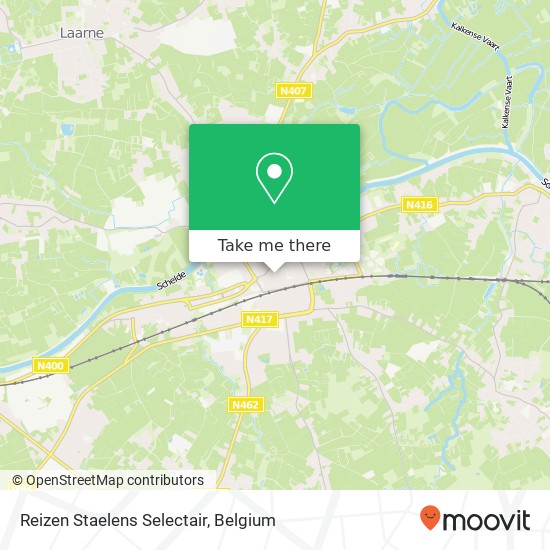 Reizen Staelens Selectair map