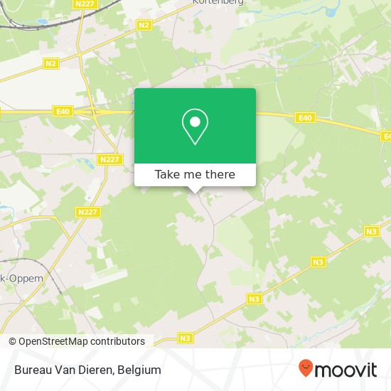 Bureau Van Dieren map