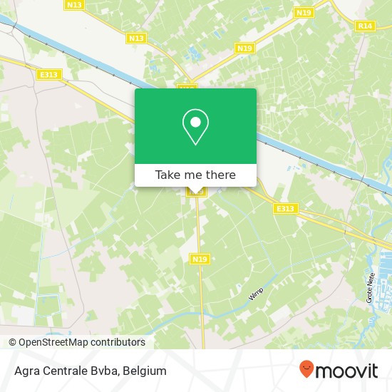 Agra Centrale Bvba map