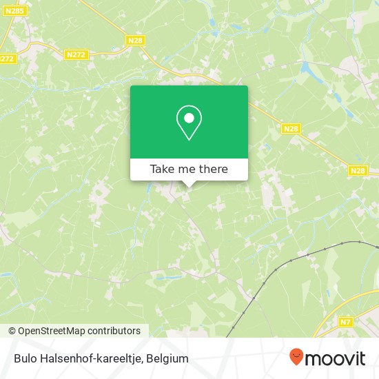 Bulo Halsenhof-kareeltje map