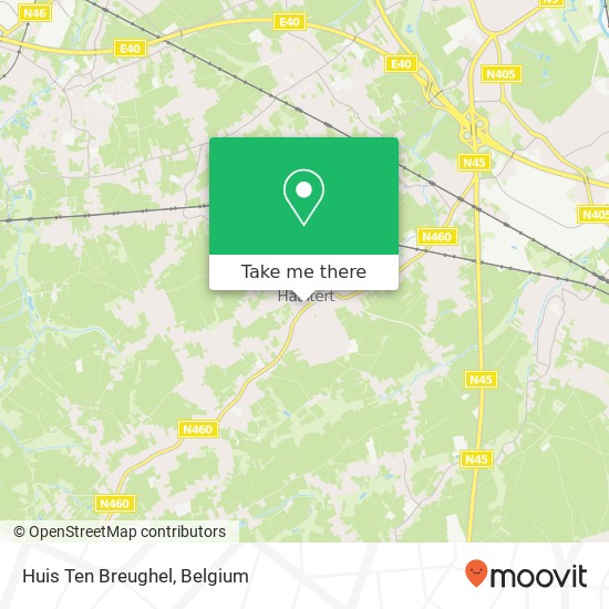 Huis Ten Breughel map