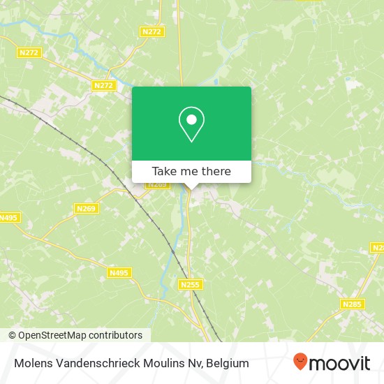 Molens Vandenschrieck Moulins Nv map