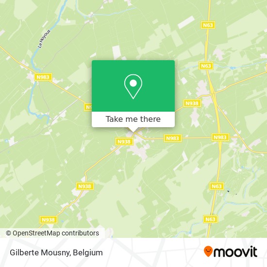 Gilberte Mousny map