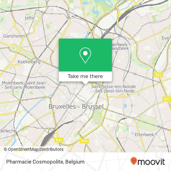 Pharmacie Cosmopolite map