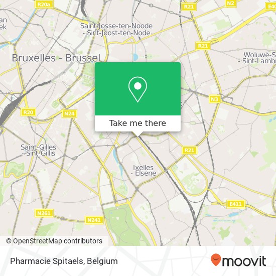 Pharmacie Spitaels map