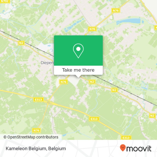 Kameleon Belgium map