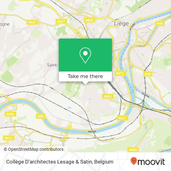 Collège D'architectes Lesage & Satin map