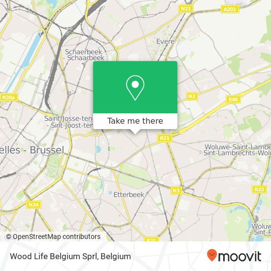 Wood Life Belgium Sprl map