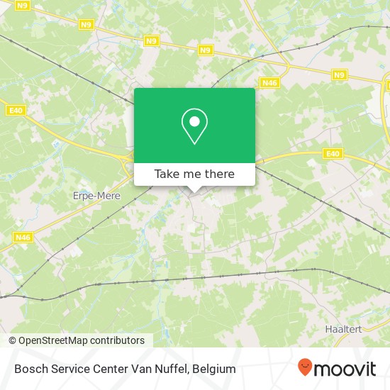 Bosch Service Center Van Nuffel map