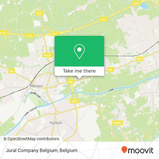 Jural Company Belgium map