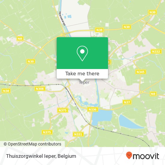 Thuiszorgwinkel Ieper plan