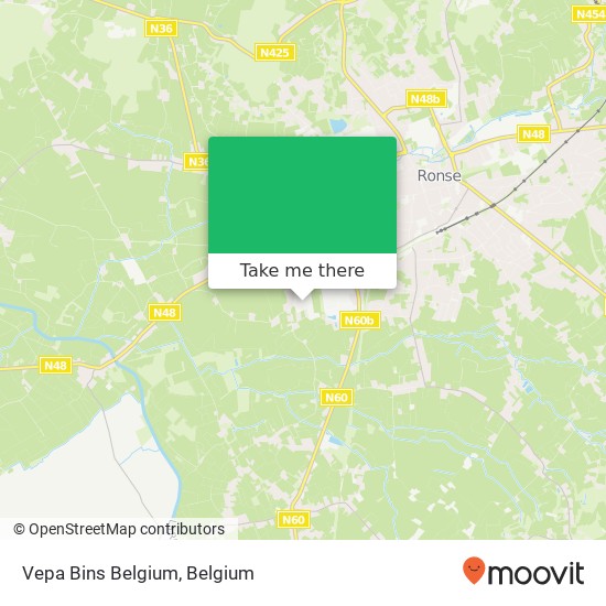 Vepa Bins Belgium map