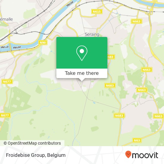 Froidebise Group map