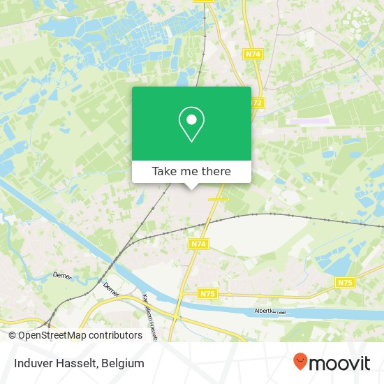 Induver Hasselt map