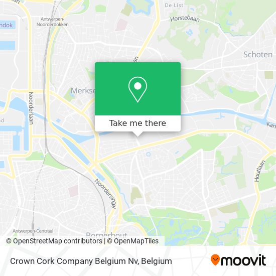 Crown Cork Company Belgium Nv map