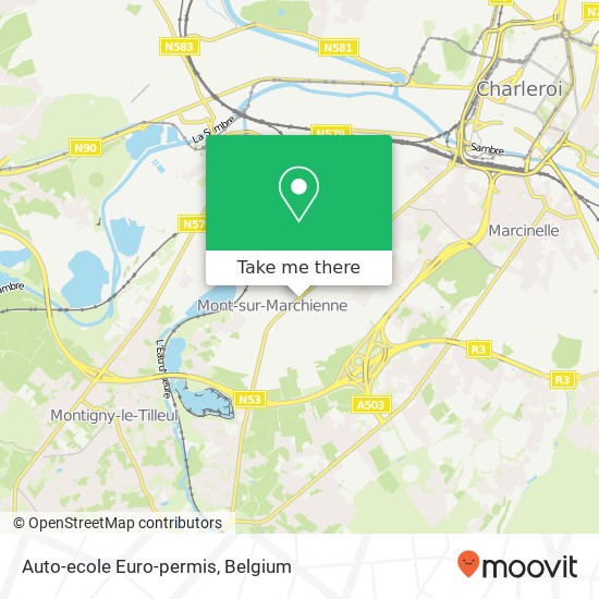 Auto-ecole Euro-permis map