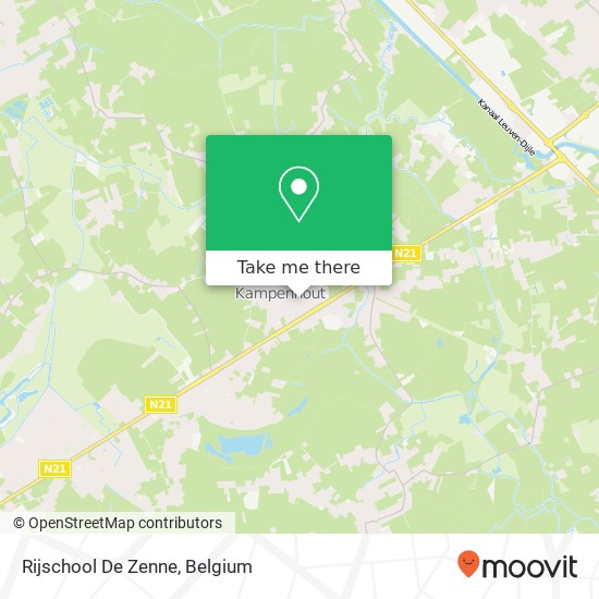 Rijschool De Zenne plan