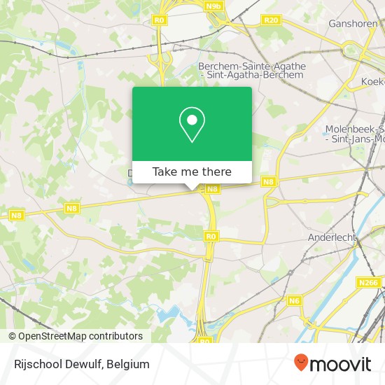 Rijschool Dewulf map