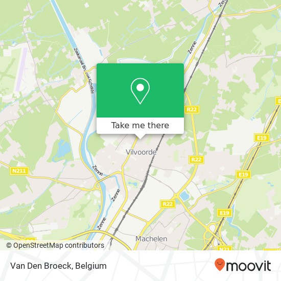 Van Den Broeck map