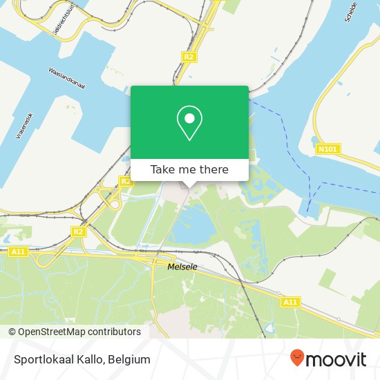 Sportlokaal Kallo map