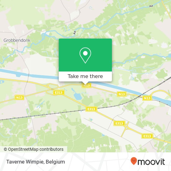 Taverne Wimpie map