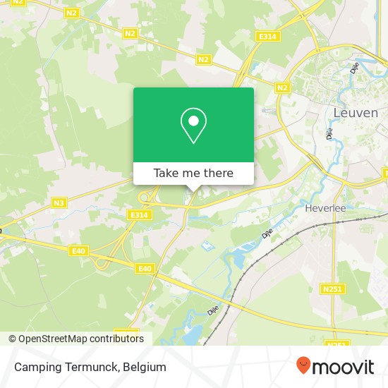 Camping Termunck map