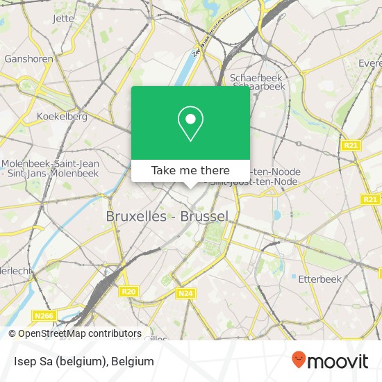 Isep Sa (belgium) map