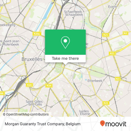 Morgan Guaranty Trust Company map